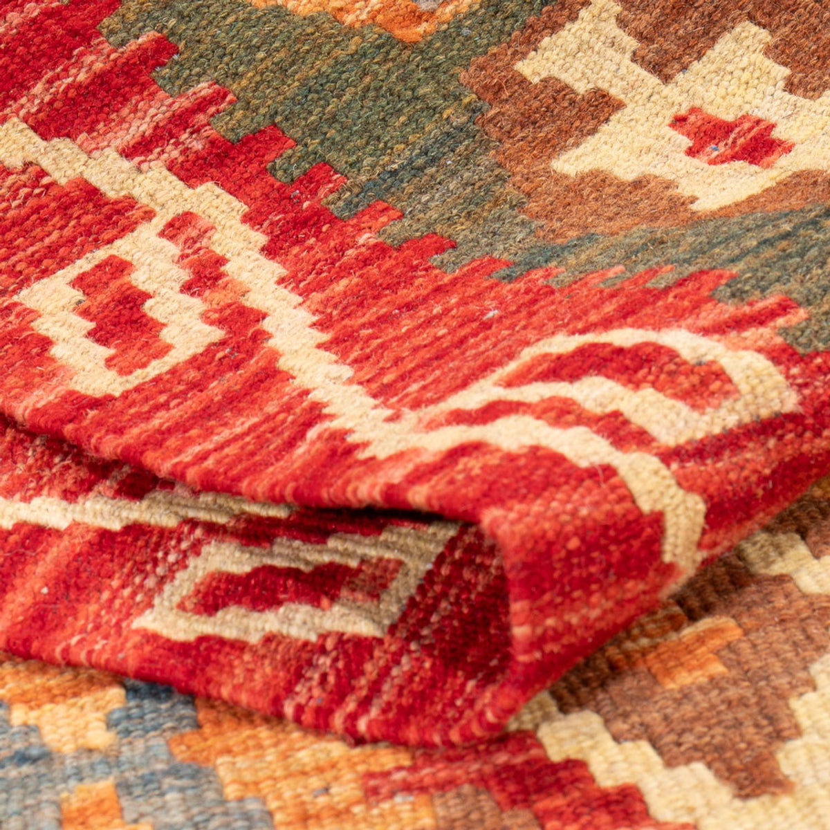 Runner Kelim Carpet - Splash - 206 x 104 cm - flerfärgad