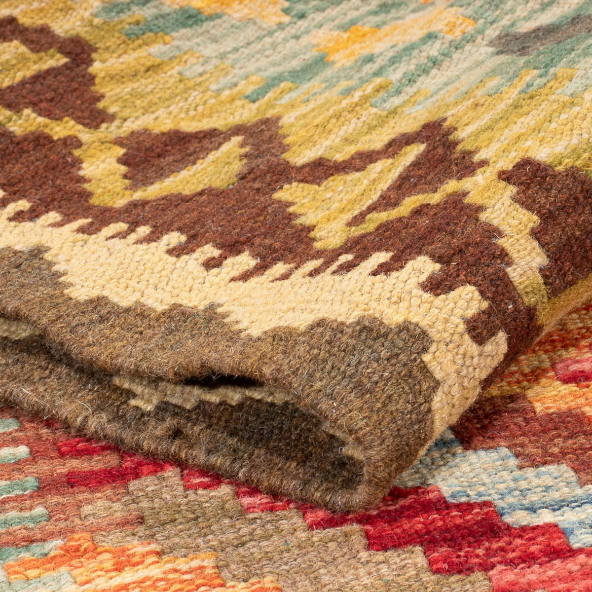 Runner Kelim Carpet - Splash - 201 x 107 cm - flerfärgad