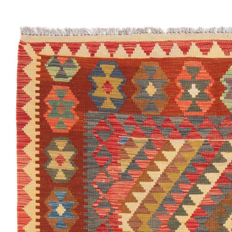 Kelim Carpet - Splash - 198 x 148 cm - flerfärgad