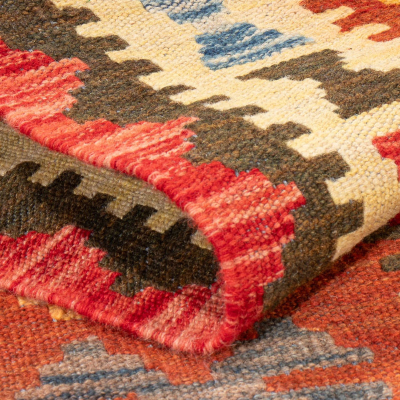 Runner Kelim Carpet - Splash - 201 x 102 cm - flerfärgad