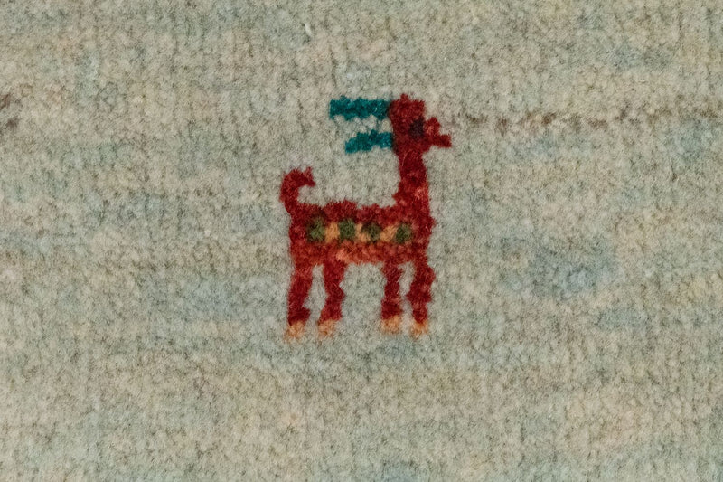 Gabbeh-matta - persisk - 60 x 40 cm - flerfärgad