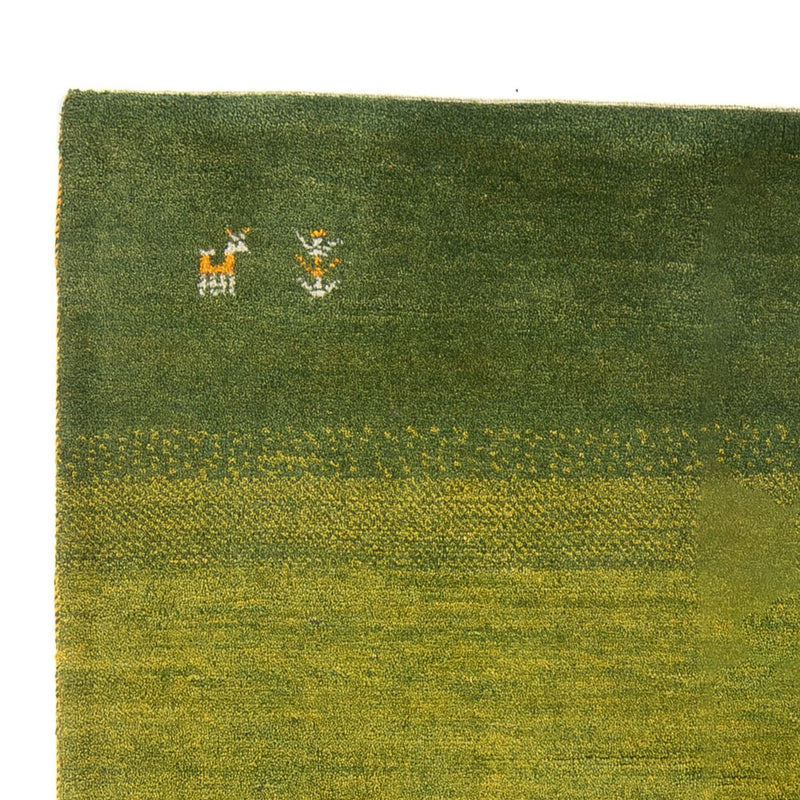 Gabbeh-matta - persisk - 201 x 148 cm - grön