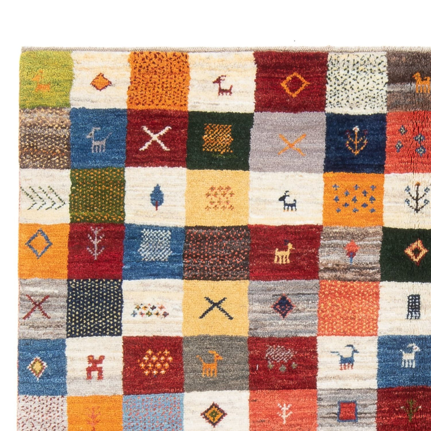 Persisk Gabbeh Mattan 201x157cm - Perserteppich Wollteppich
