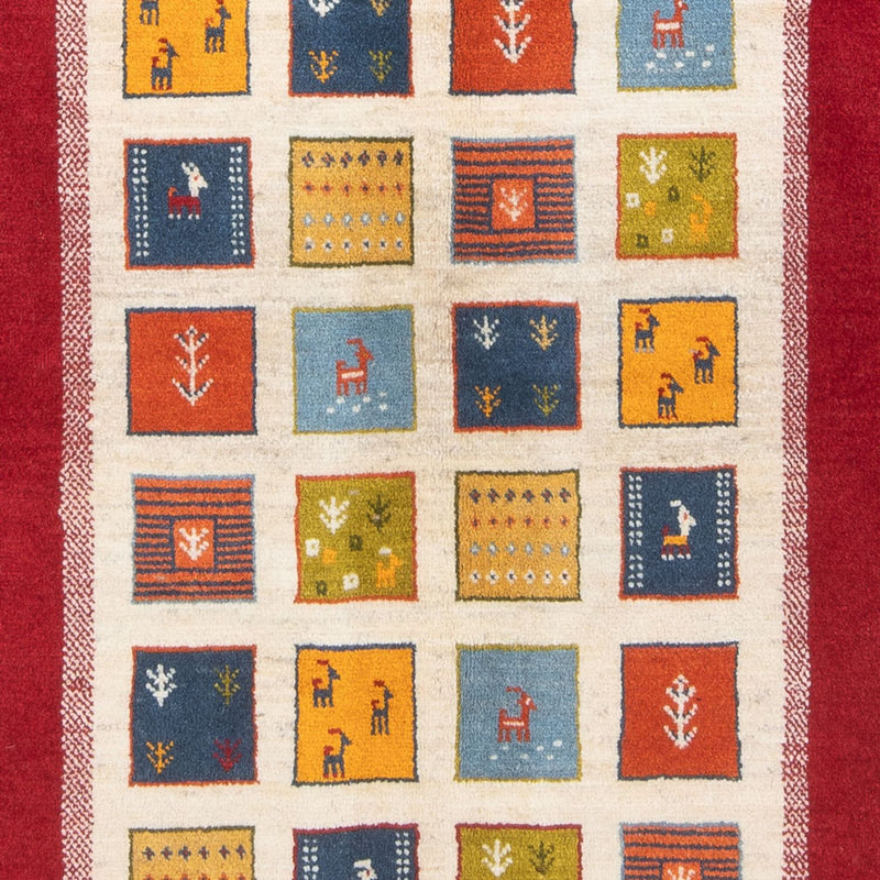 Gabbeh-matta - persisk - 204 x 157 cm - flerfärgad