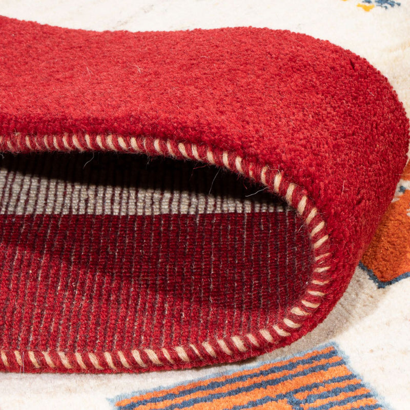 Gabbeh-matta - persisk - 204 x 157 cm - flerfärgad