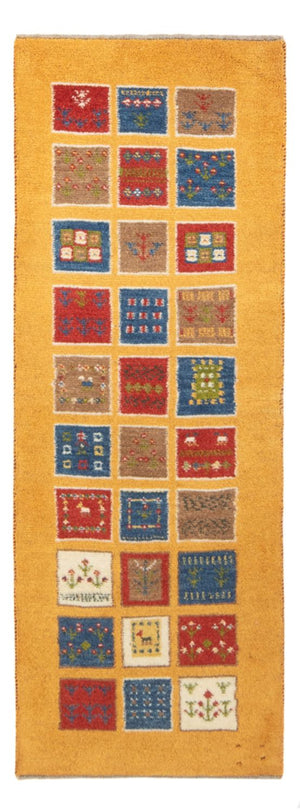 Runner Gabbeh-matta - persisk - 148 x 54 cm - flerfärgad