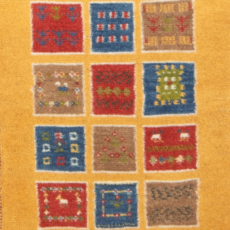 Runner Gabbeh-matta - persisk - 148 x 54 cm - flerfärgad