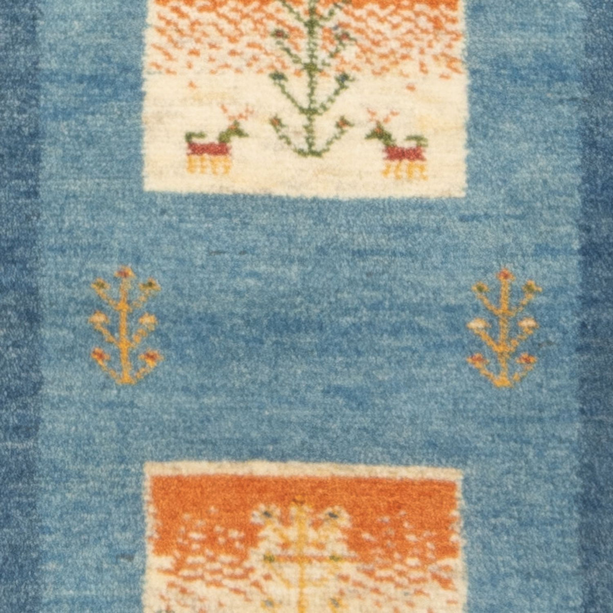 Runner Gabbeh-matta - persisk - 148 x 50 cm - flerfärgad