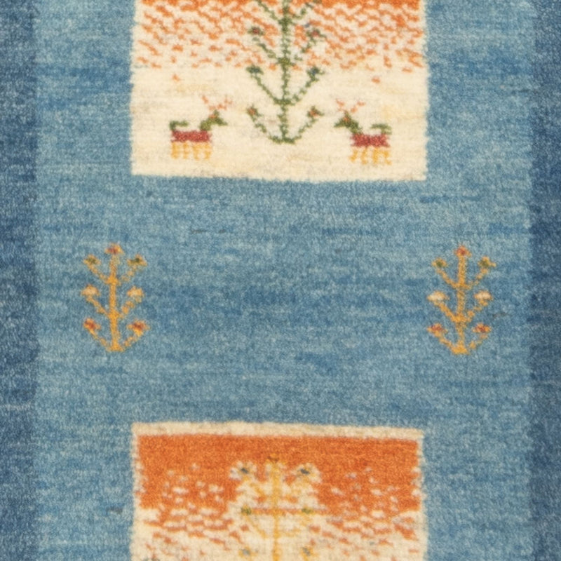 Runner Gabbeh-matta - persisk - 148 x 50 cm - flerfärgad