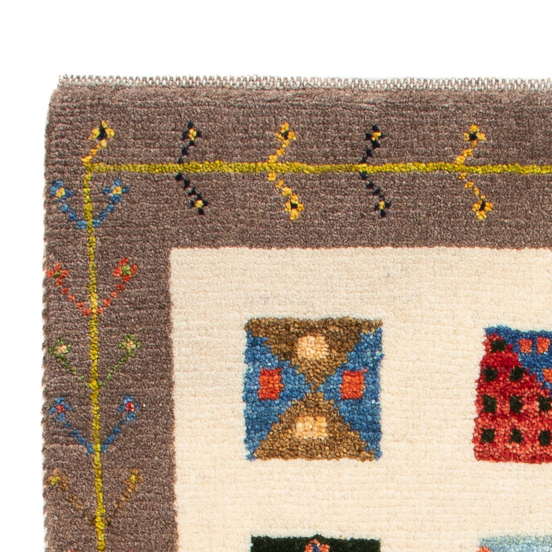 Gabbeh-matta - persisk - 87 x 60 cm - flerfärgad