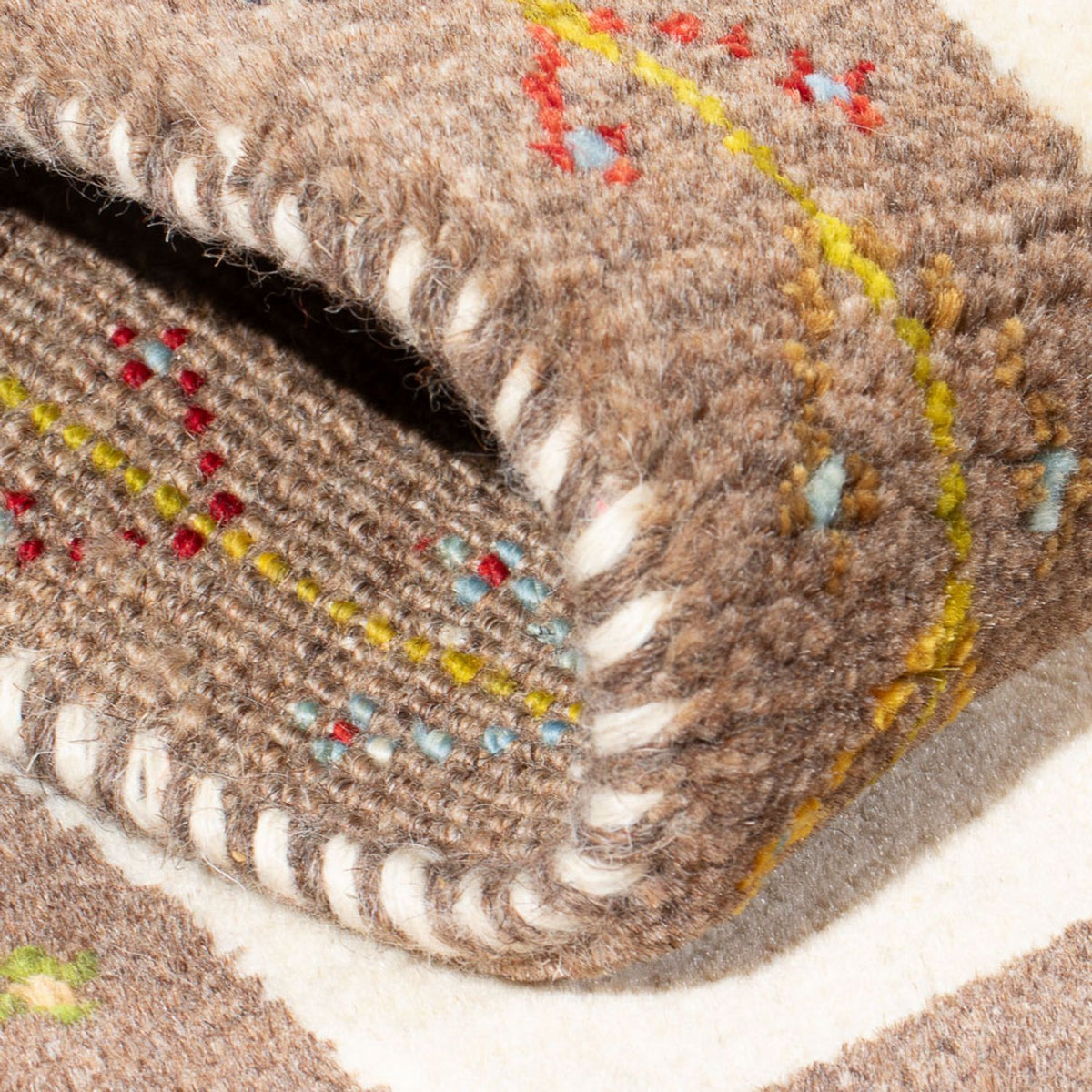 Gabbeh-matta - persisk - 87 x 60 cm - flerfärgad