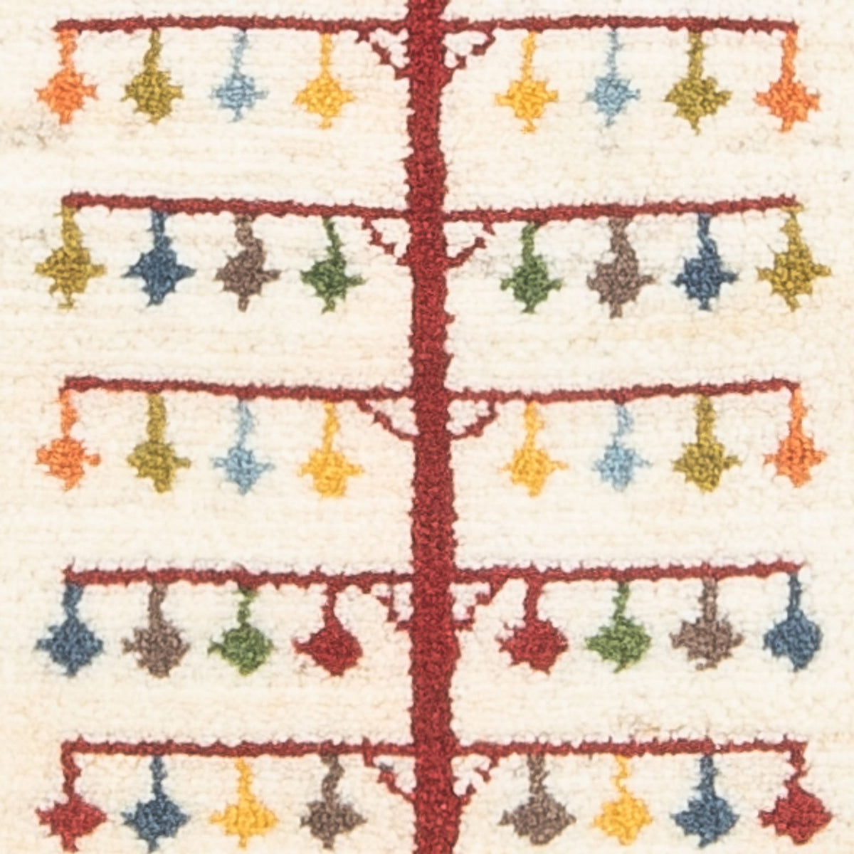 Gabbeh-matta - persisk - 90 x 63 cm - flerfärgad