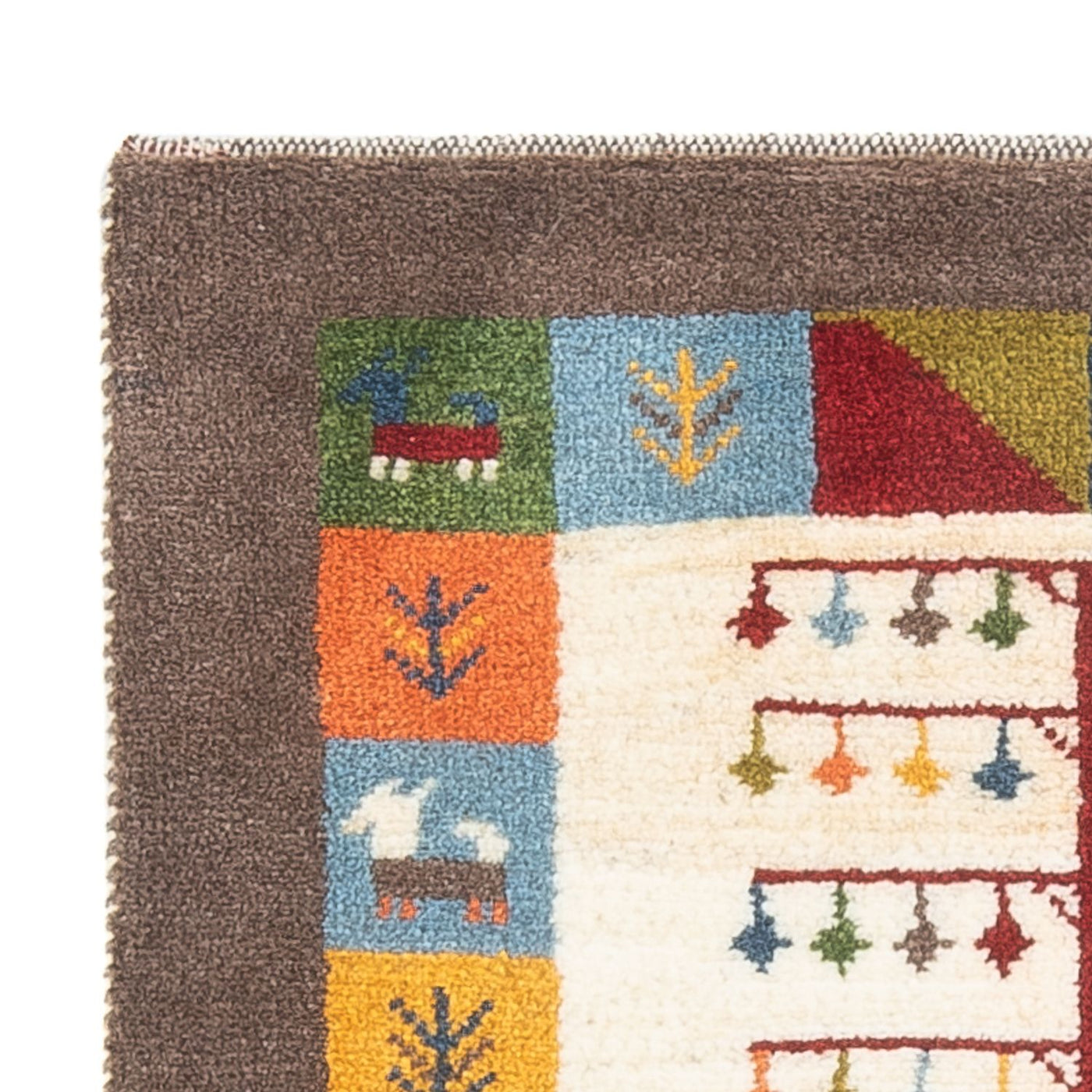Persisk Gabbeh Mattan 90x63cm - Perserteppich Wollteppich