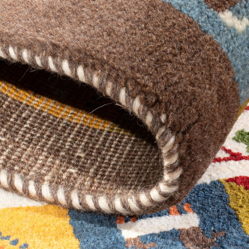 Gabbeh-matta - persisk - 90 x 63 cm - flerfärgad