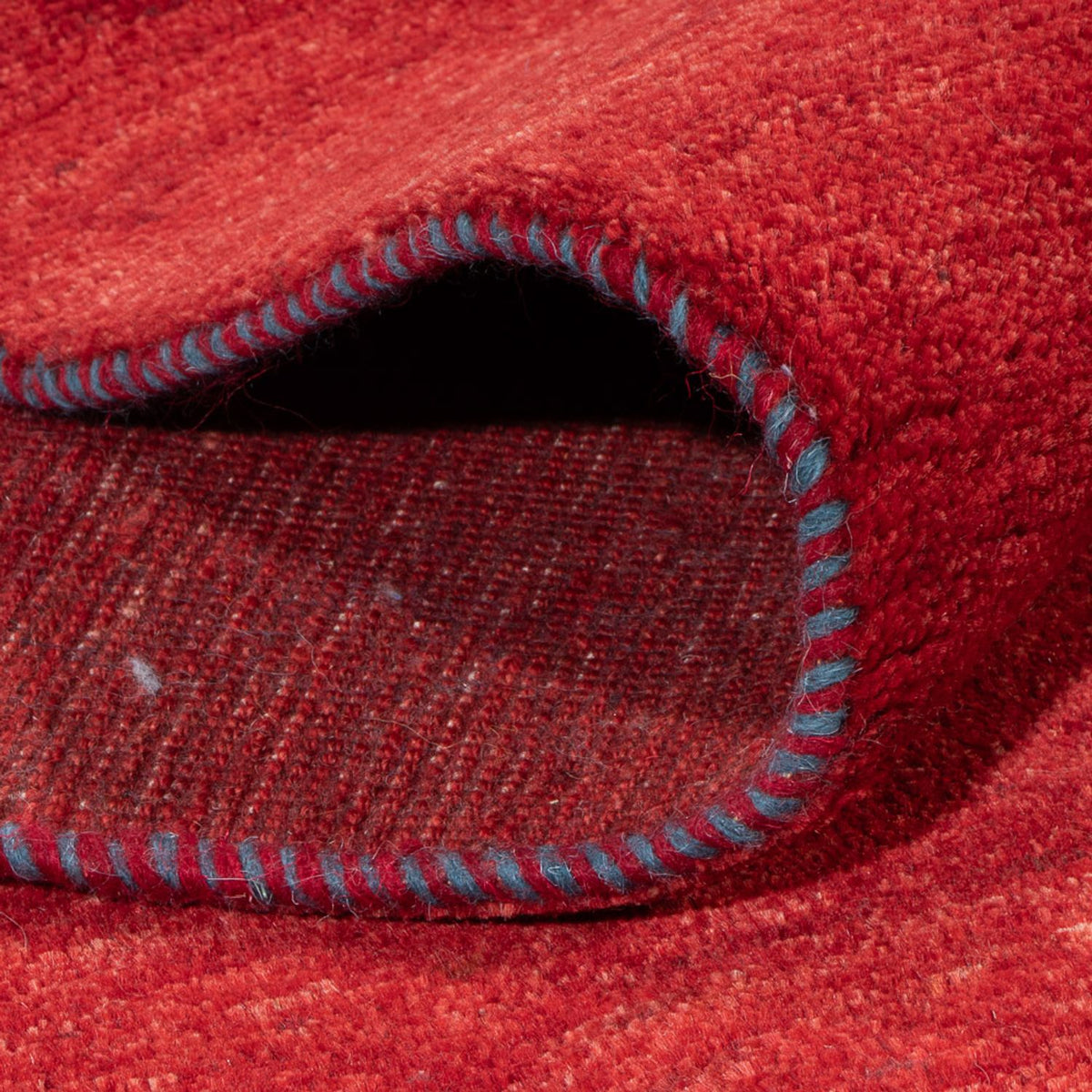 Gabbeh-matta - persisk kvadrat  - 216 x 207 cm - röd