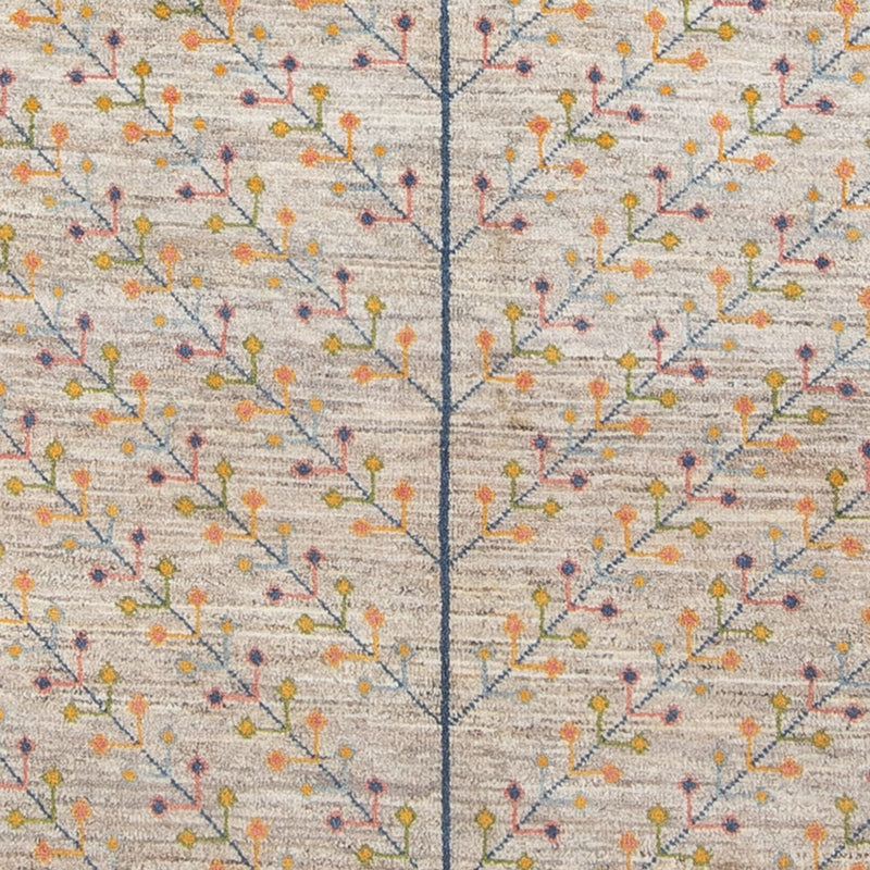 Gabbeh-matta - persisk - 200 x 151 cm - mörk beige