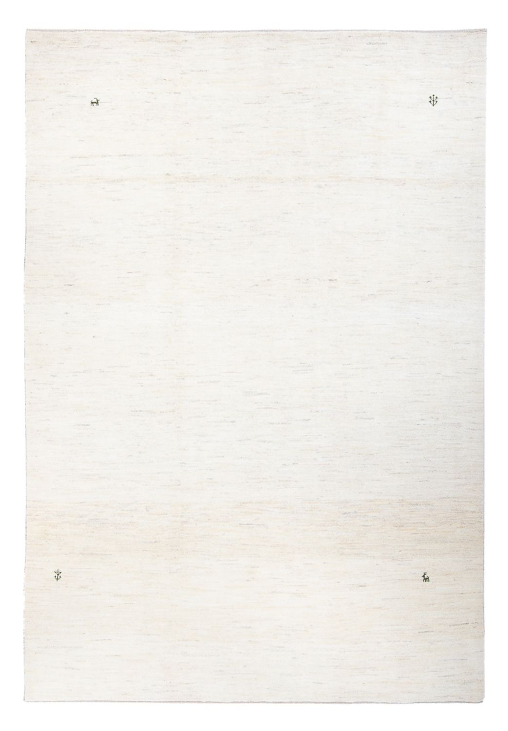 Gabbeh-matta - persisk - 294 x 205 cm - vit