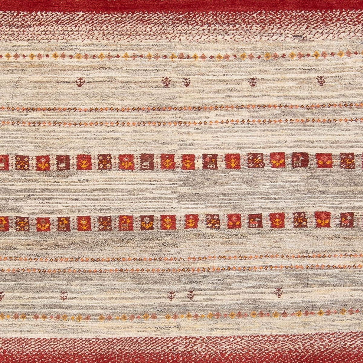 Gabbeh-matta - persisk - 240 x 205 cm - flerfärgad