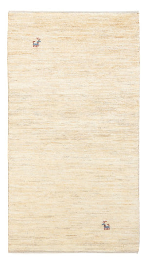 Gabbeh-matta - persisk - 139 x 71 cm - ljusbeige