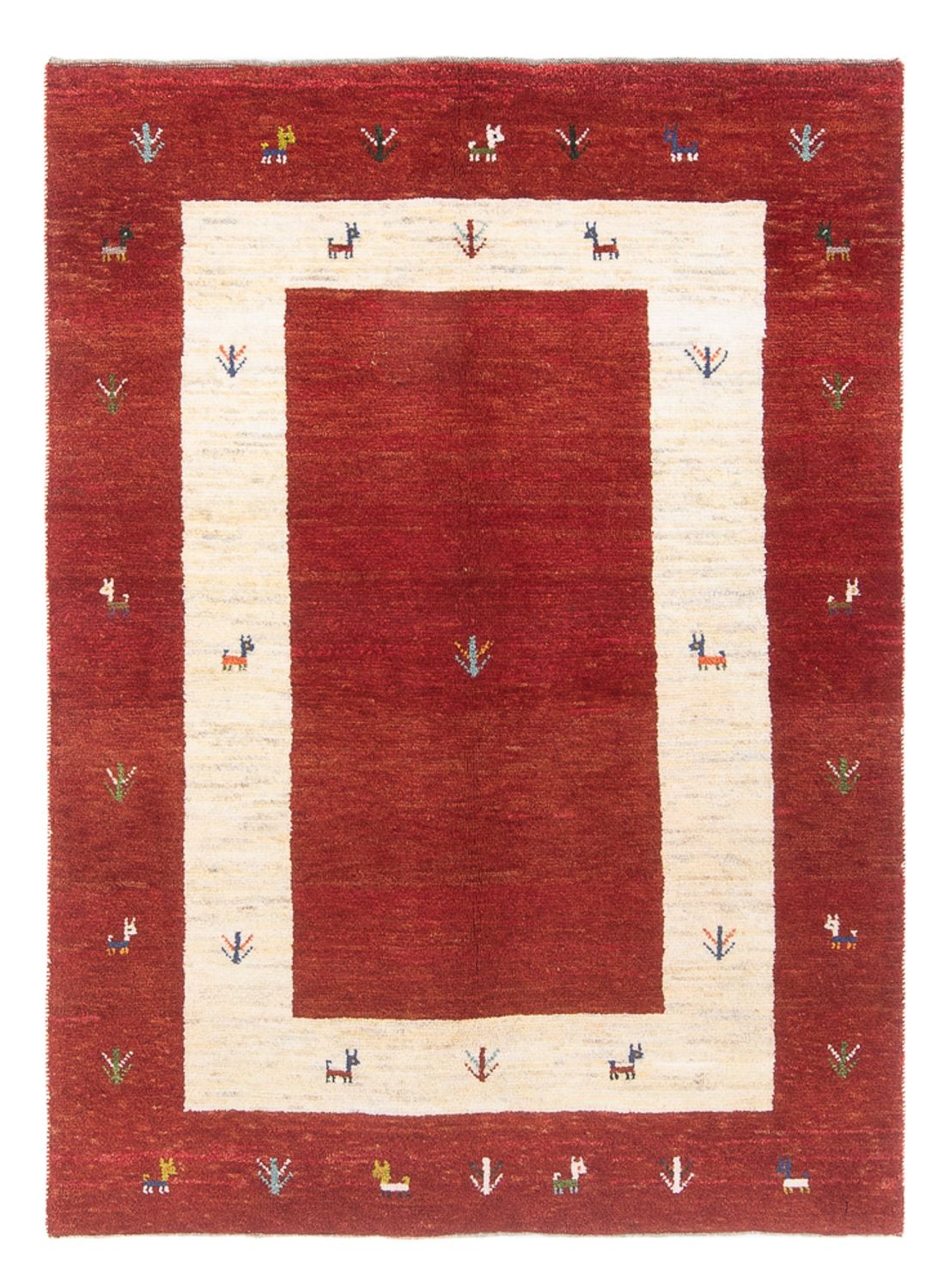 Gabbeh-matta - persisk - 175 x 122 cm - flerfärgad