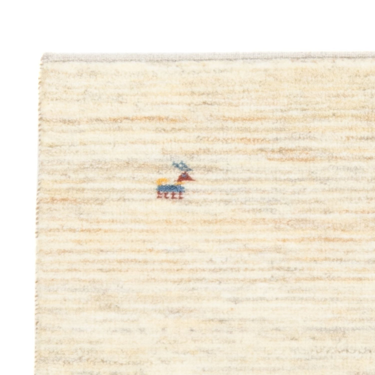 Gabbeh-matta - persisk - 137 x 73 cm - ljusbeige