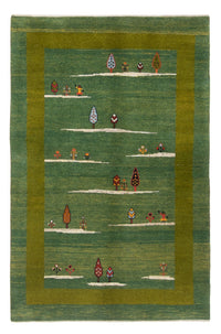 Gabbeh-matta - persisk - 183 x 120 cm - grön