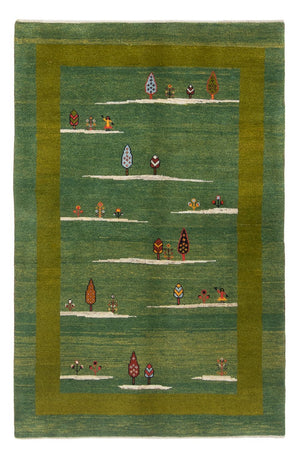 Gabbeh-matta - persisk - 183 x 120 cm - grön