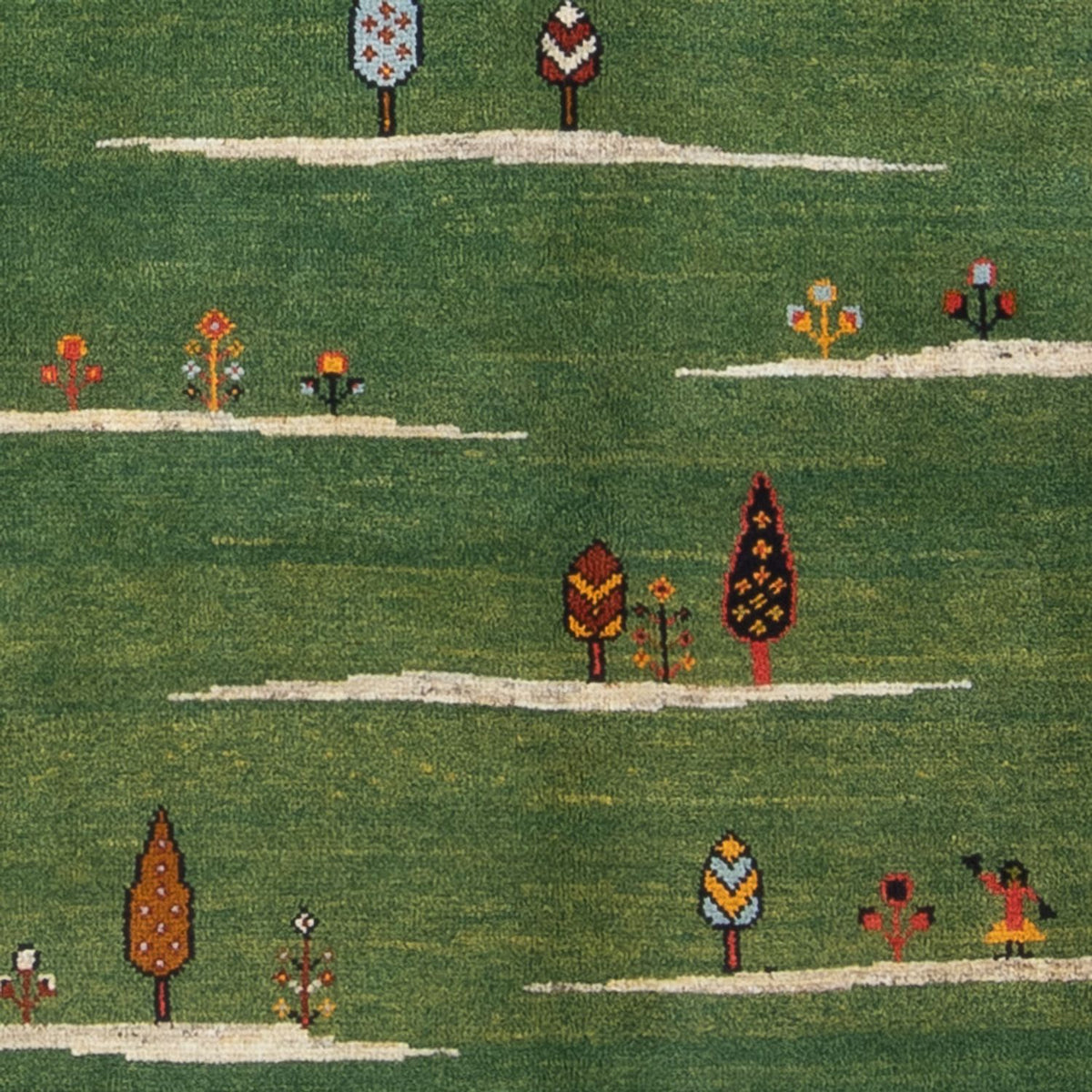 Gabbeh-matta - persisk - 183 x 120 cm - grön