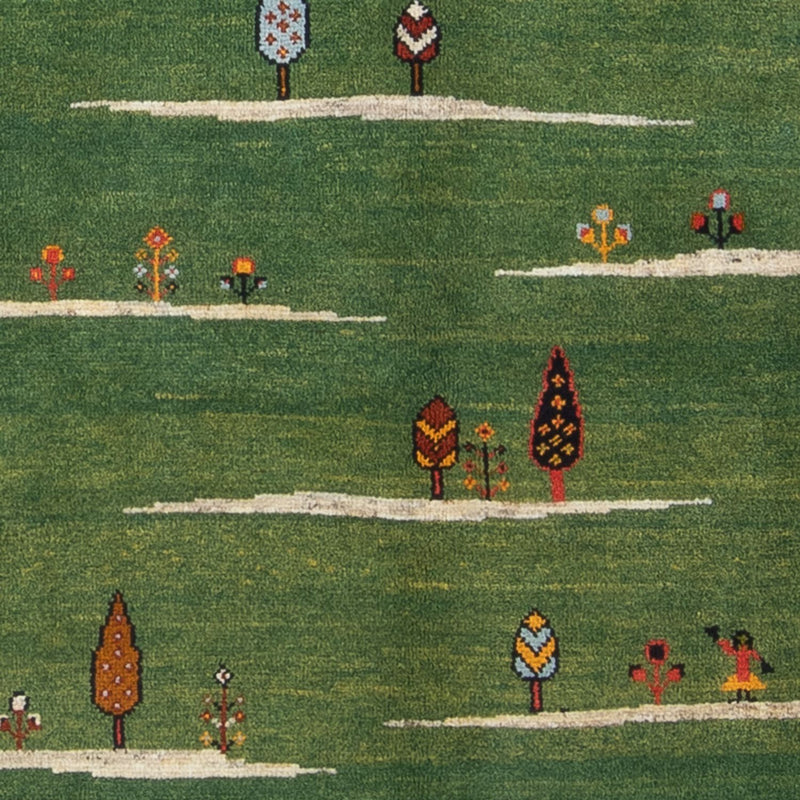 Gabbeh-matta - persisk - 183 x 120 cm - grön