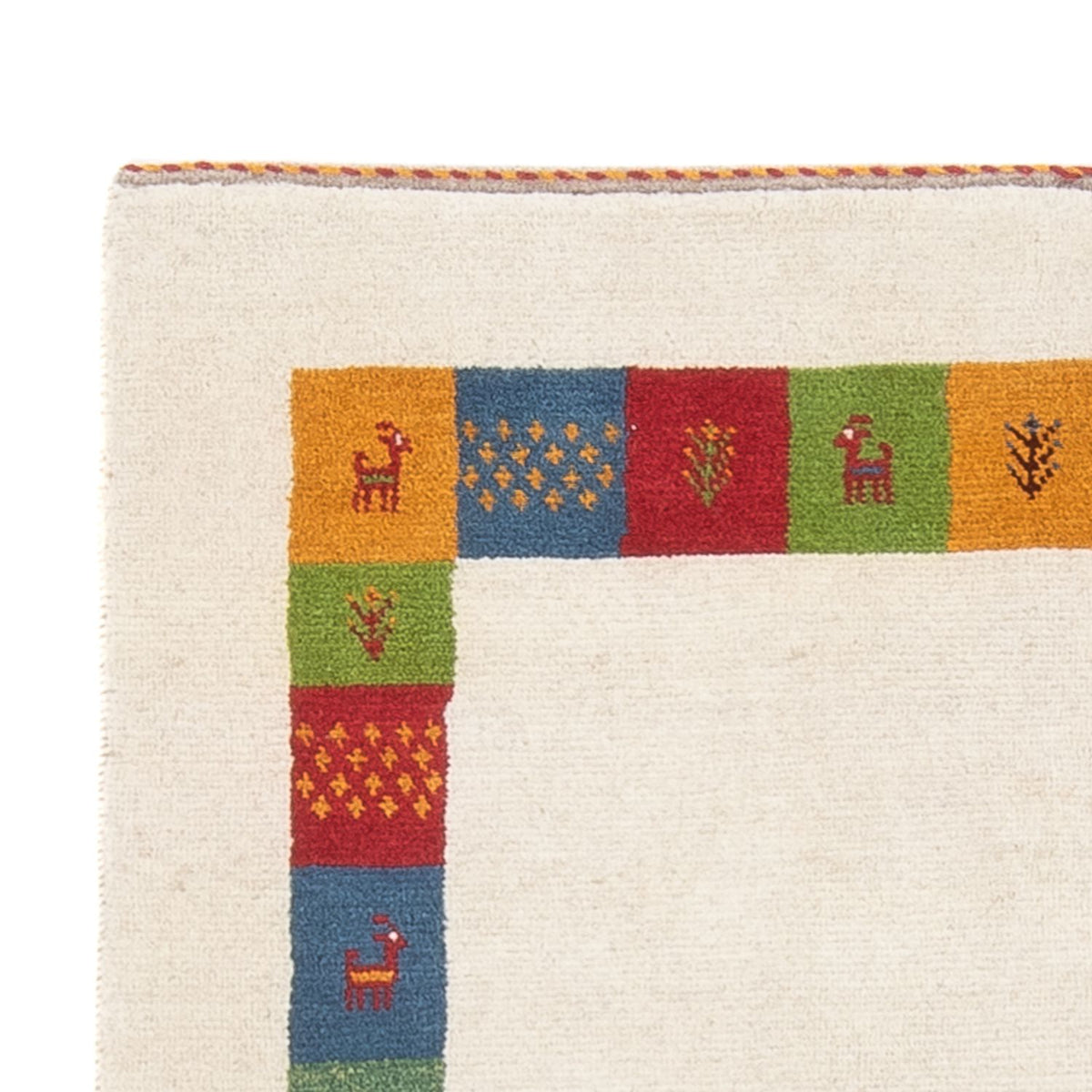 Gabbeh-matta - persisk - 182 x 119 cm - flerfärgad