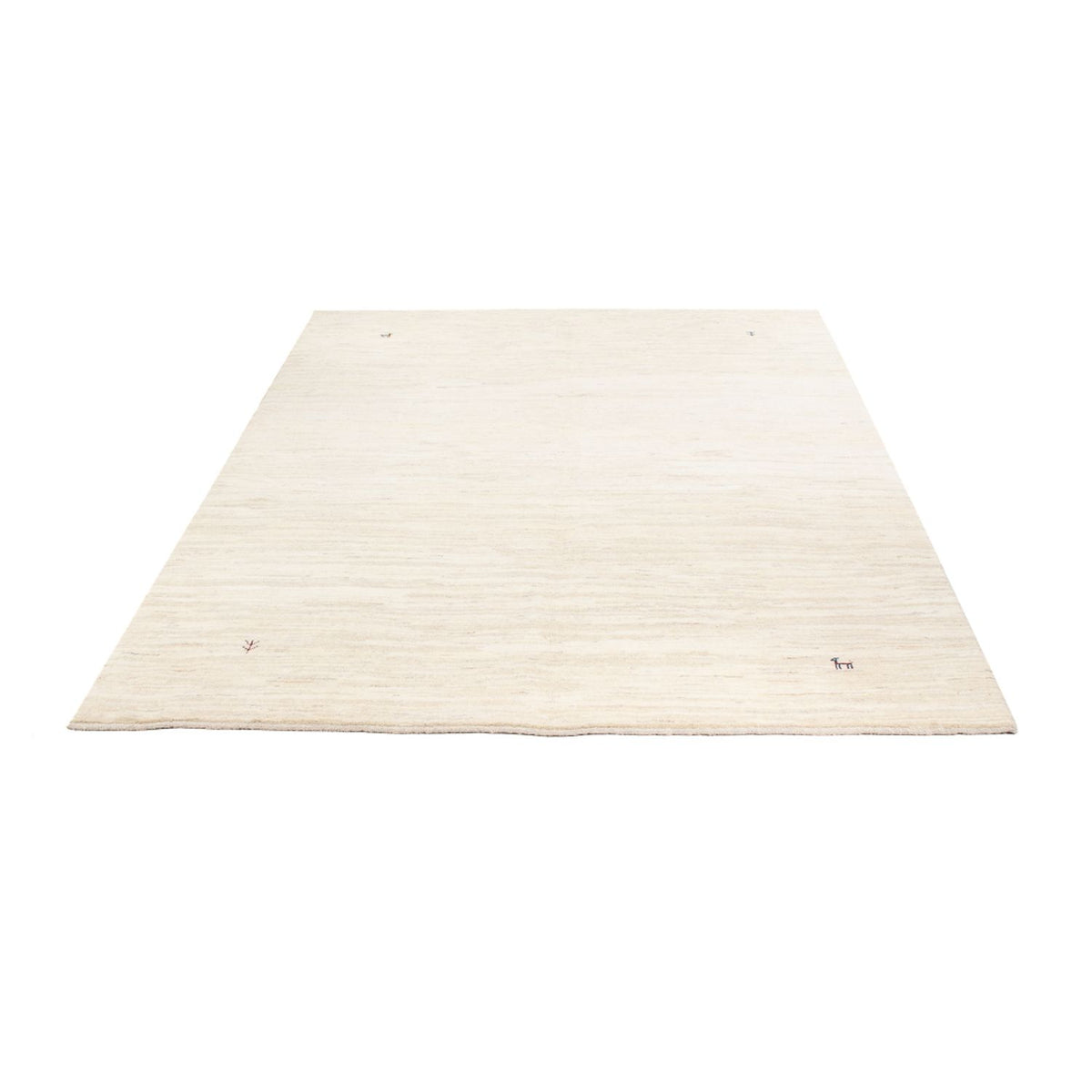 Gabbeh-matta - persisk - 232 x 174 cm - vit