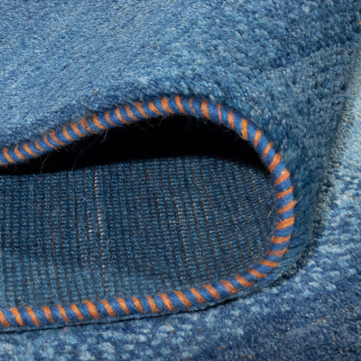 Gabbeh-matta - persisk - 264 x 175 cm - havsblått