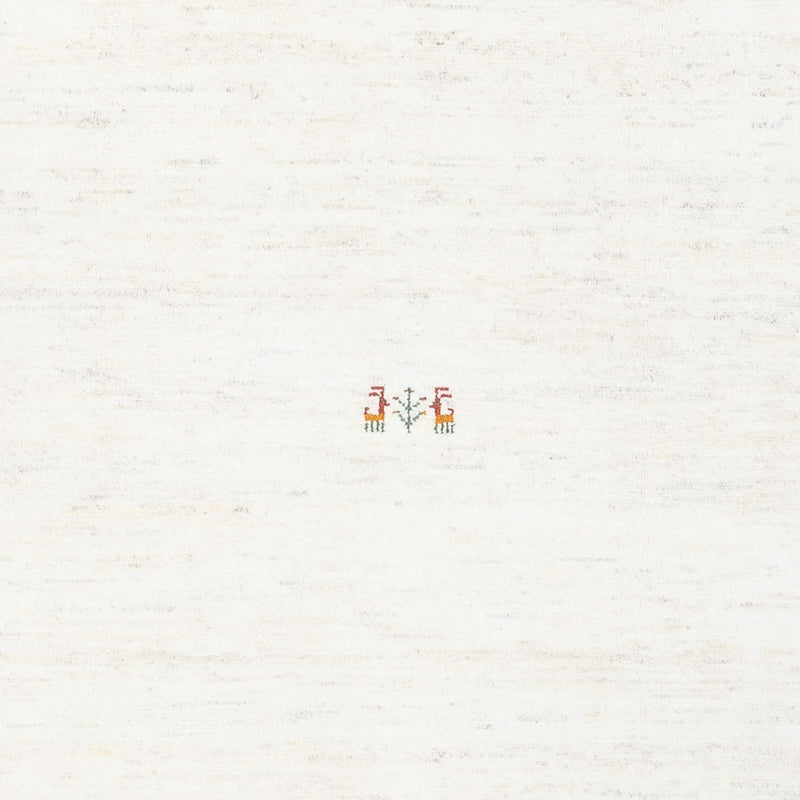 Gabbeh-matta - persisk - 243 x 198 cm - vit