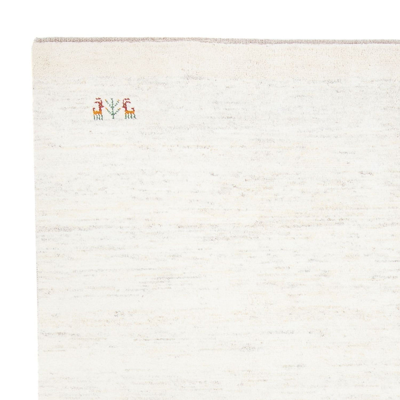 Gabbeh-matta - persisk - 243 x 198 cm - vit