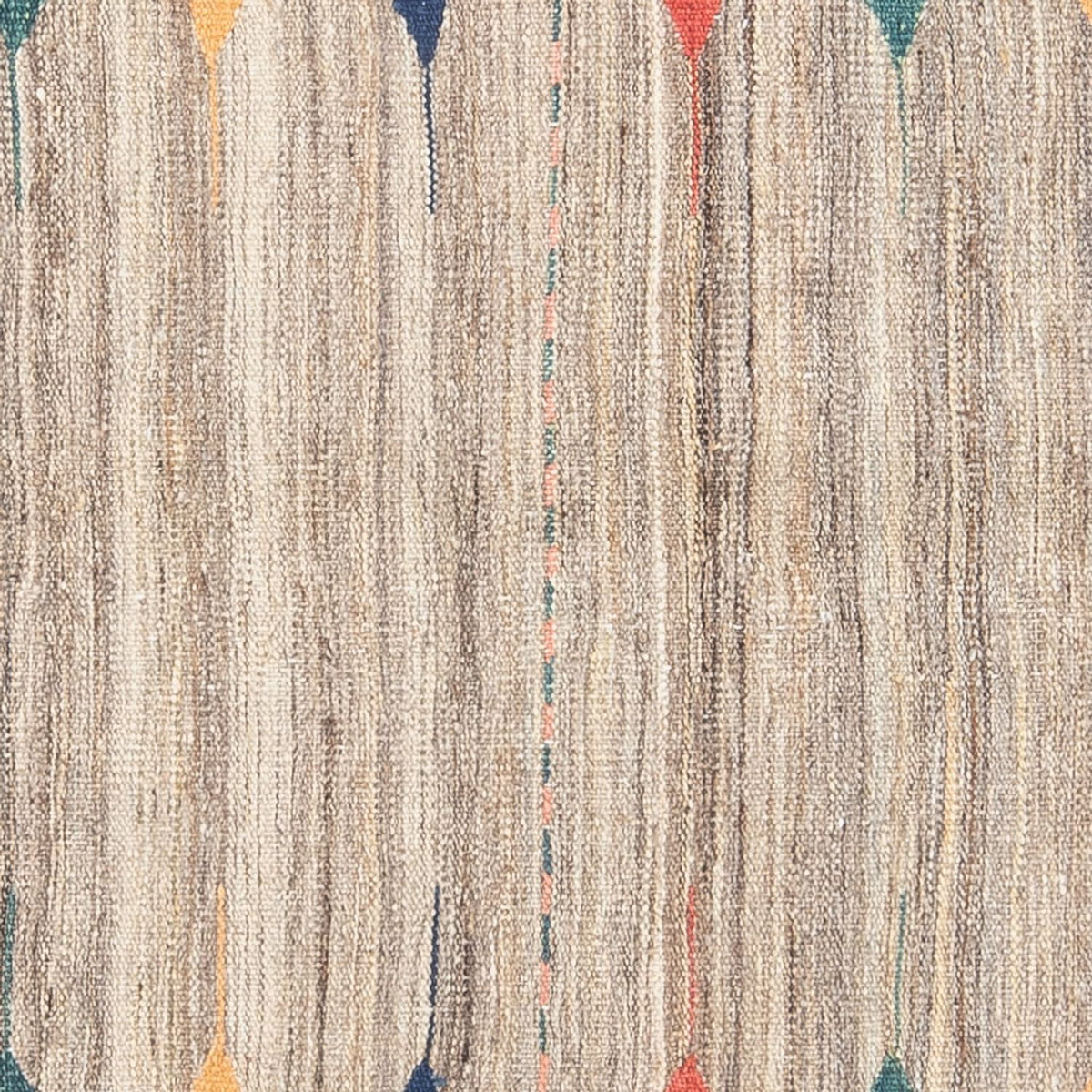 Kelim Carpet - orientalisk matta kvadrat  - 128 x 125 cm - mintgrön