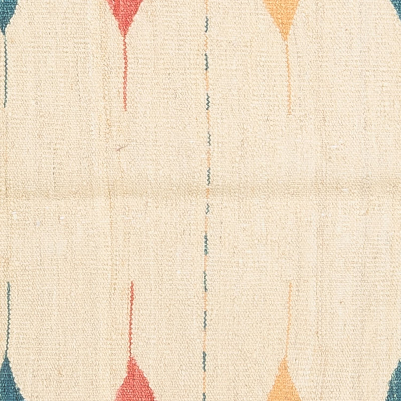 Kelim Carpet - orientalisk matta kvadrat  - 129 x 125 cm - mintgrön