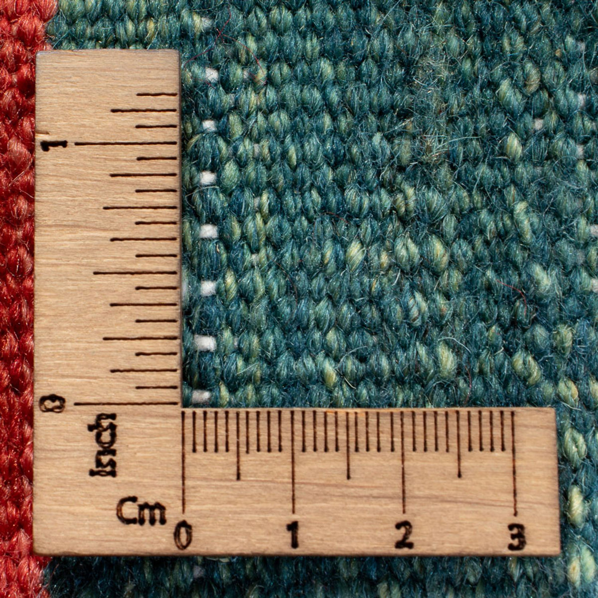 Kelim Carpet - orientalisk matta kvadrat  - 129 x 125 cm - mintgrön