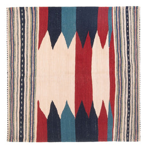 Kelim Carpet - orientalisk matta - 136 x 125 cm - mintgrön