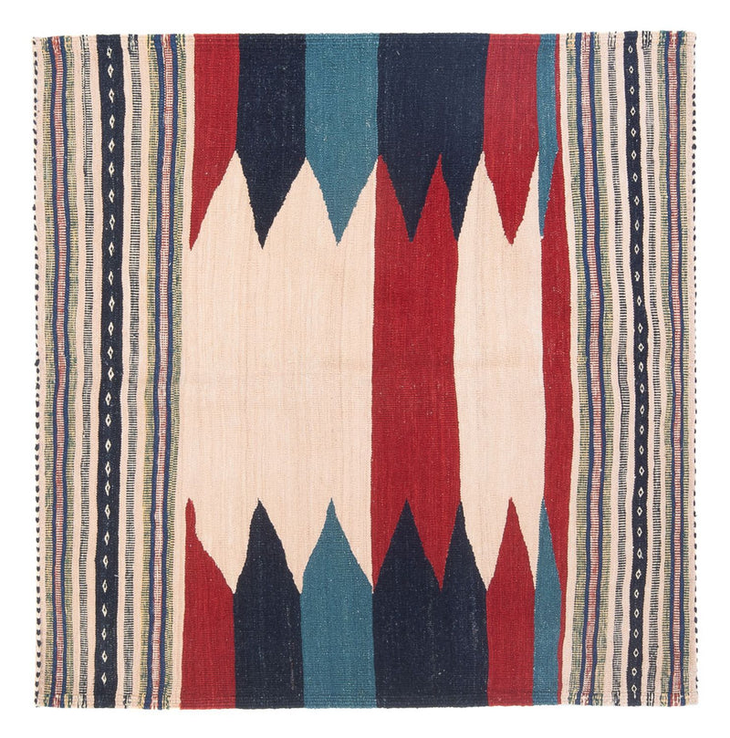 Kelim Carpet - orientalisk matta - 136 x 125 cm - mintgrön