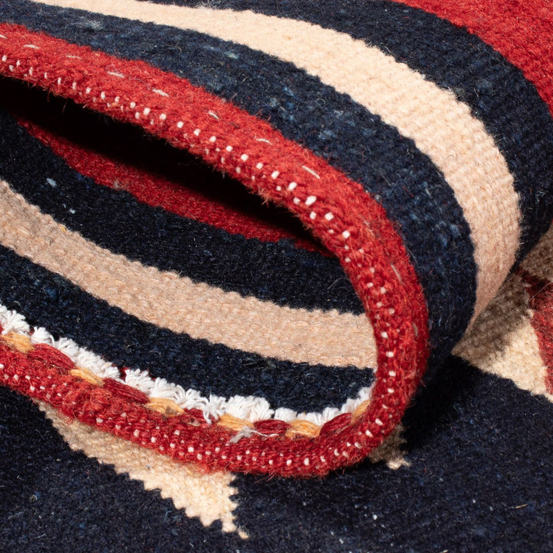 Kelim Carpet - orientalisk matta kvadrat  - 129 x 119 cm - mintgrön