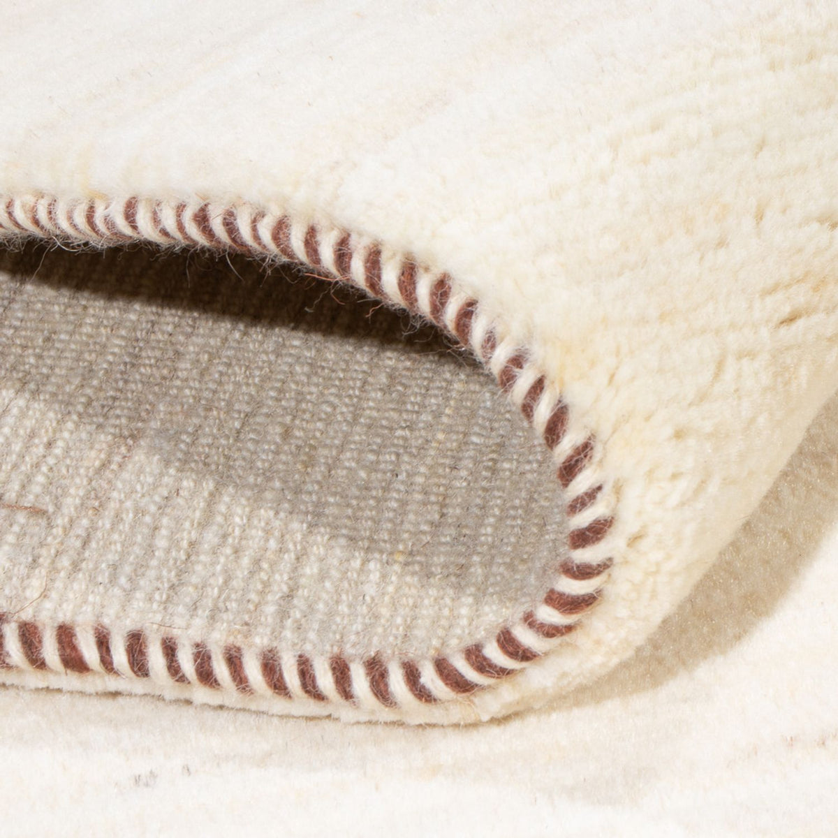 Gabbeh-matta - persisk - 195 x 155 cm - vit