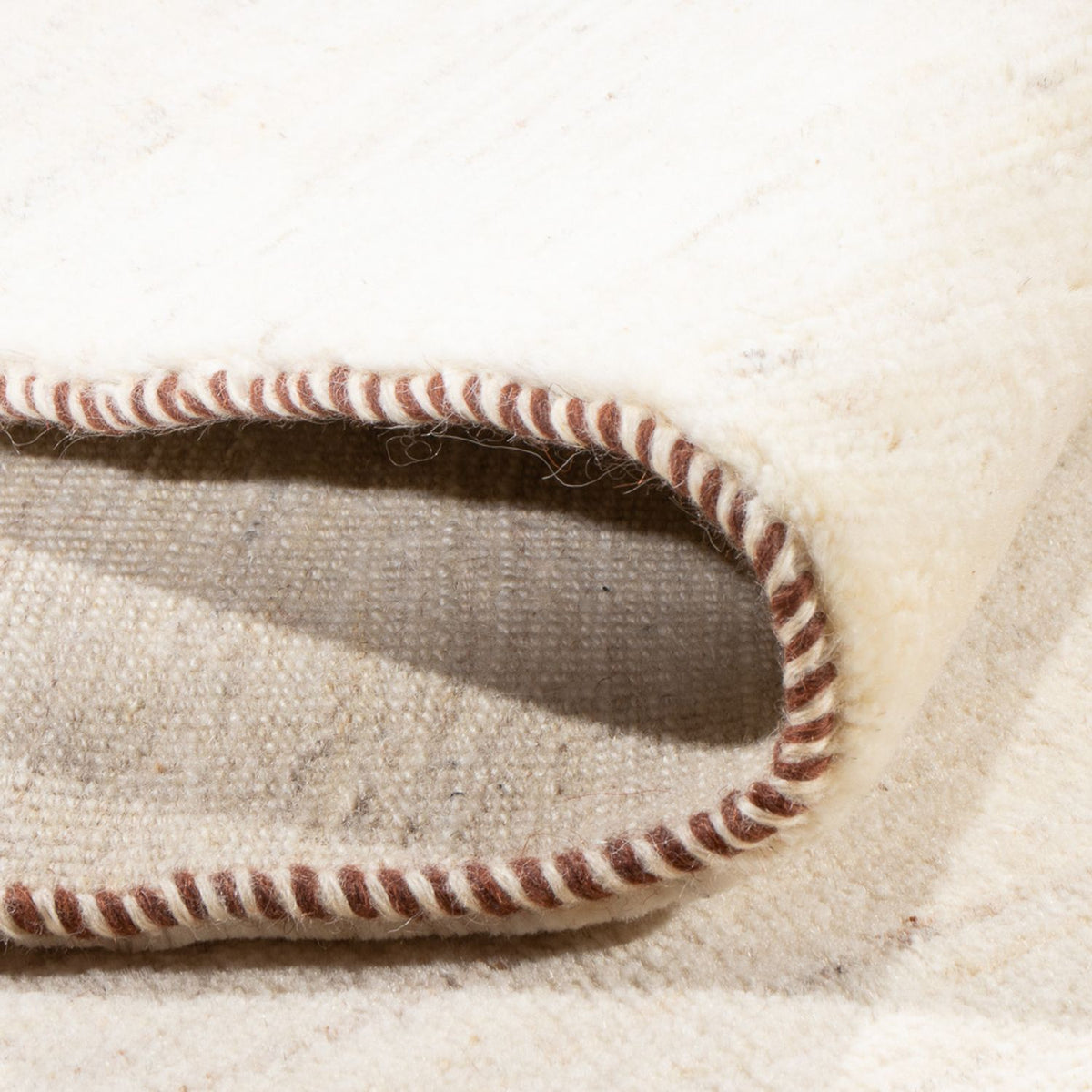 Gabbeh-matta - persisk - 253 x 171 cm - vit