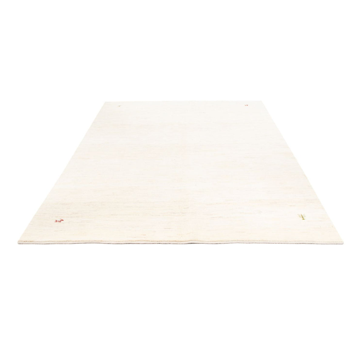 Gabbeh-matta - persisk - 253 x 171 cm - vit