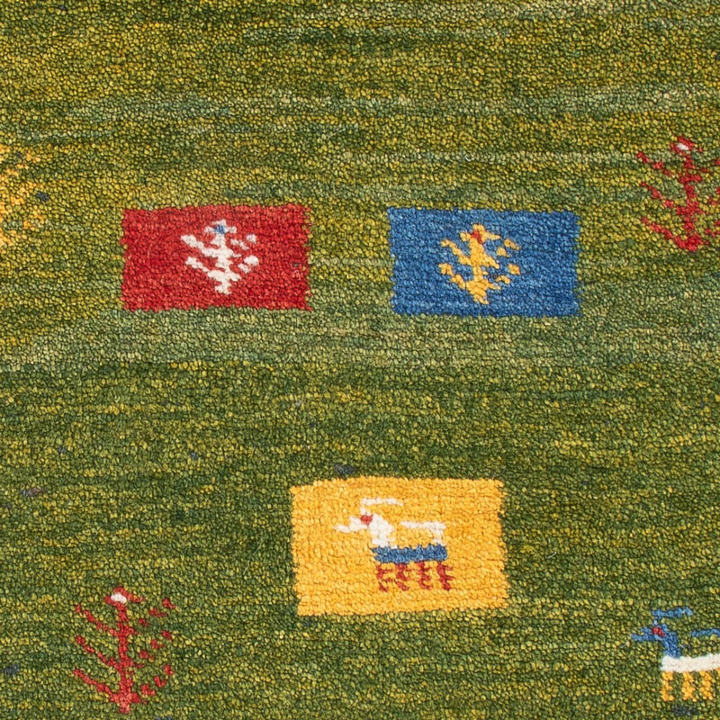 Gabbeh-matta - persisk - 85 x 55 cm - flerfärgad