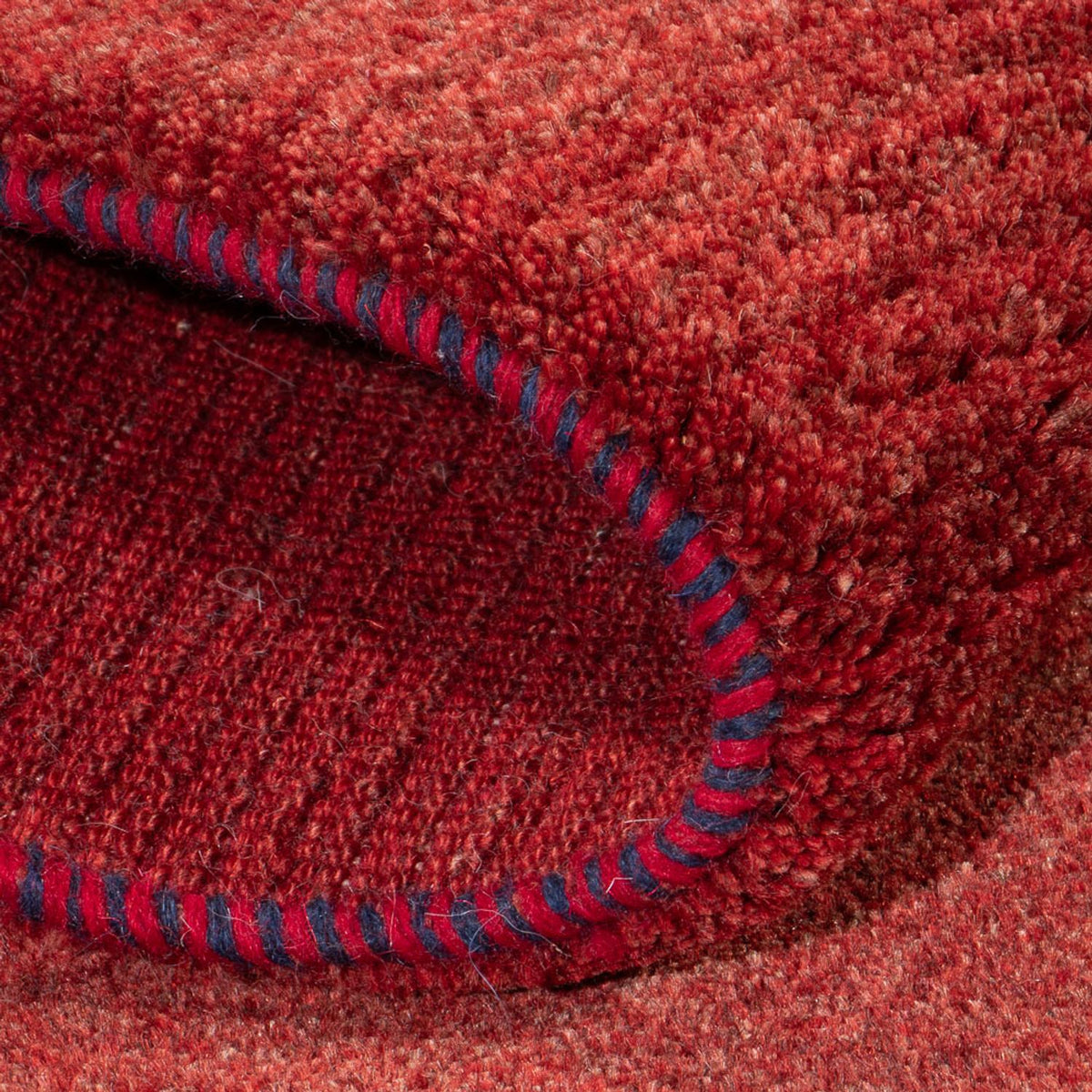 Runner Gabbeh-matta - persisk - 195 x 82 cm - mörkröd