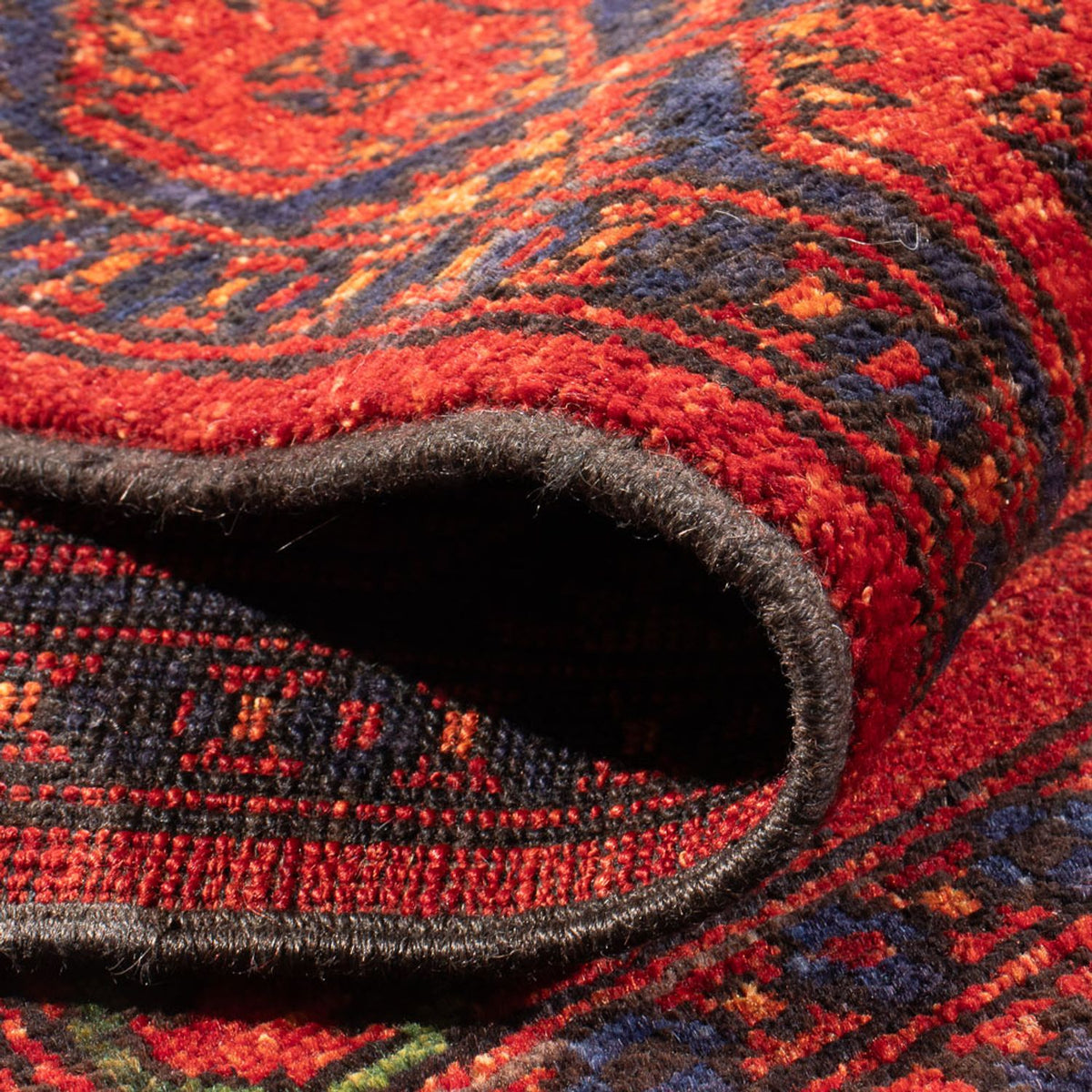 Afghansk matta - 136 x 82 cm - röd