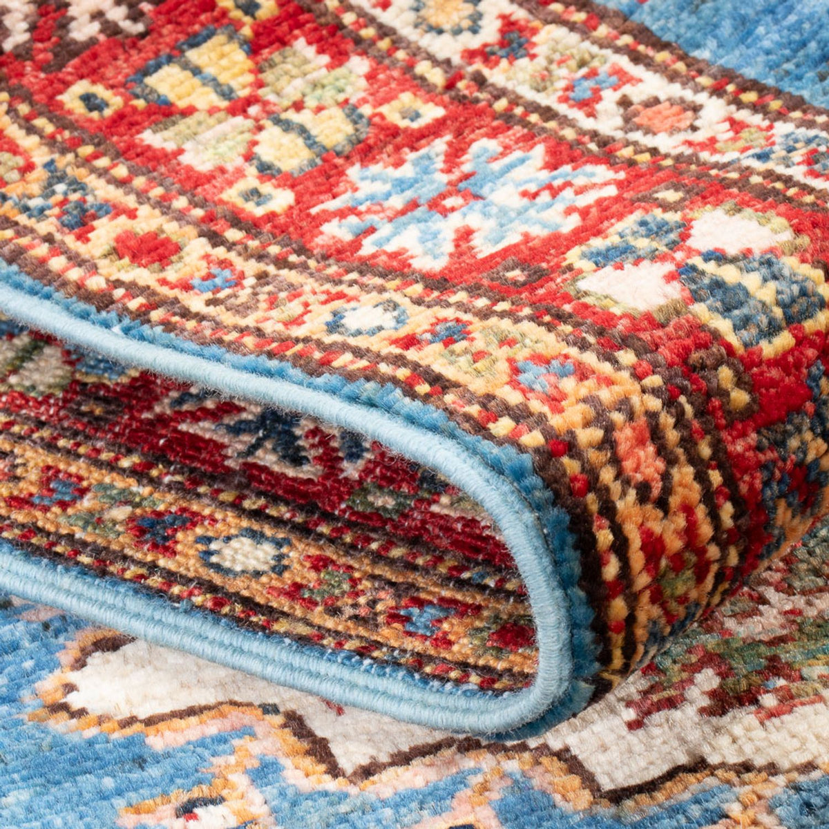 Runner Ziegler Carpet - Kazak - 205 x 63 cm - blå