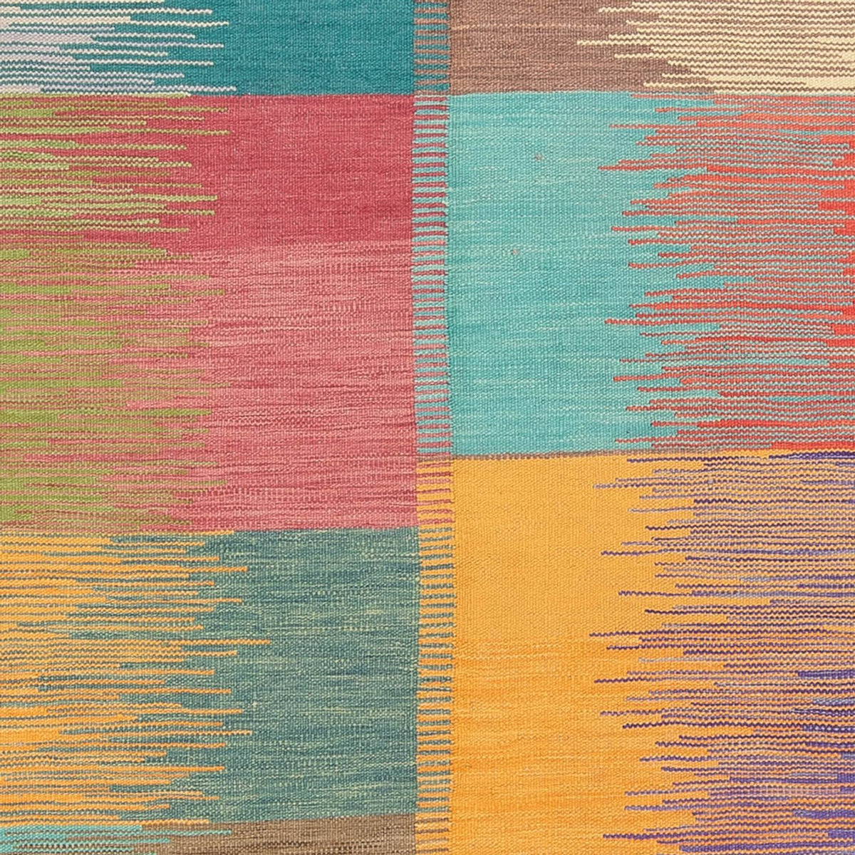 Kelim matta - trendig - 241 x 170 cm - flerfärgad