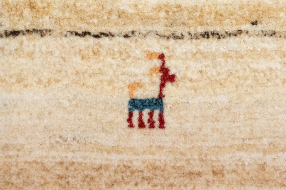 Gabbeh-matta - persisk - 60 x 40 cm - brun