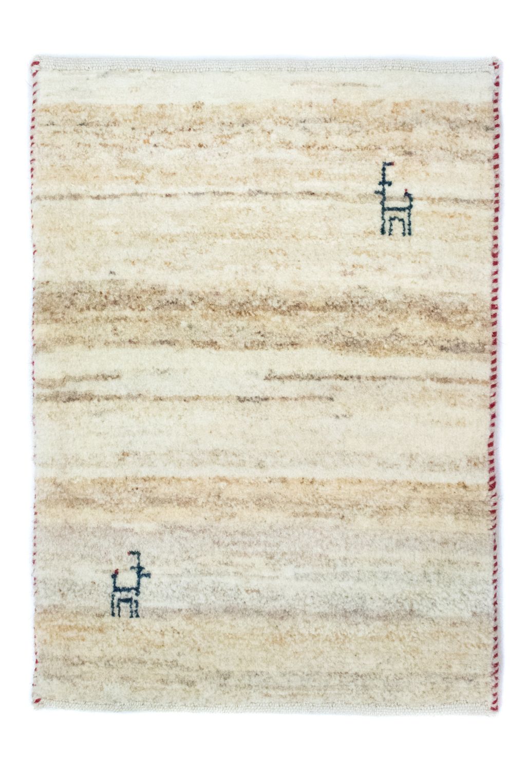 Gabbeh-matta - persisk - 60 x 40 cm - beige